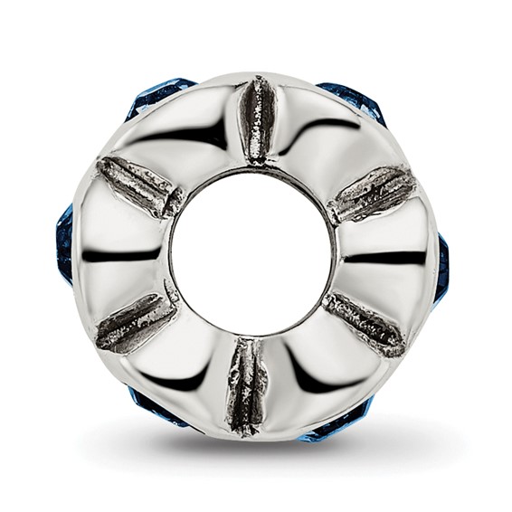 Sterling Silver Reflections Dec Preciosa Crystal Birthstone Bead