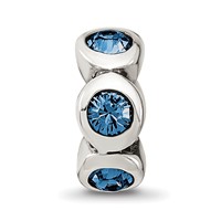 Sterling Silver Reflections Dec Preciosa Crystal Birthstone Bead view 3