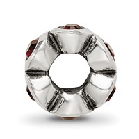 Sterling Silver Reflections January Preciosa Crystal Birthstone Bead view 2