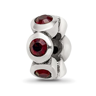 Sterling Silver Reflections January Preciosa Crystal Birthstone Bead