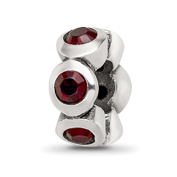 Sterling Silver Reflections January Preciosa Crystal Birthstone Bead