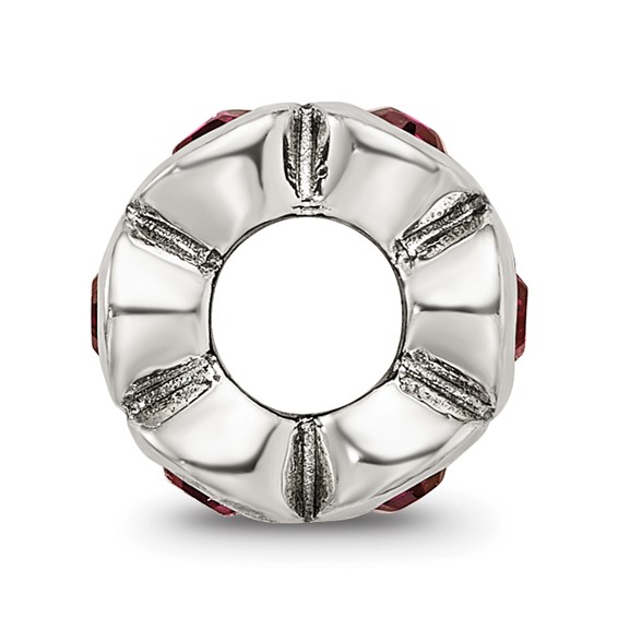 Sterling Silver Reflections July Preciosa Crystal Birthstone Bead