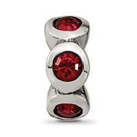 Sterling Silver Reflections July Preciosa Crystal Birthstone Bead view 3