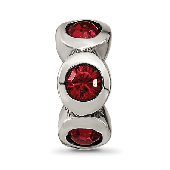 Sterling Silver Reflections July Preciosa Crystal Birthstone Bead