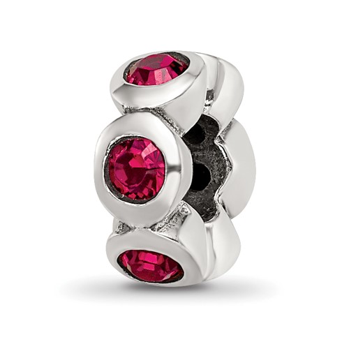 Sterling Silver Reflections July Preciosa Crystal Birthstone Bead