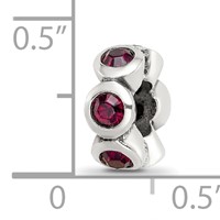 Sterling Silver Reflections June Preciosa Crystal Birthstone Bead view 4