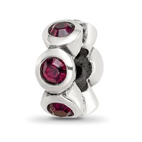 Sterling Silver Reflections June Preciosa Crystal Birthstone Bead view 1