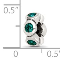 Sterling Silver Reflections May Preciosa Crystal Birthstone Bead view 4