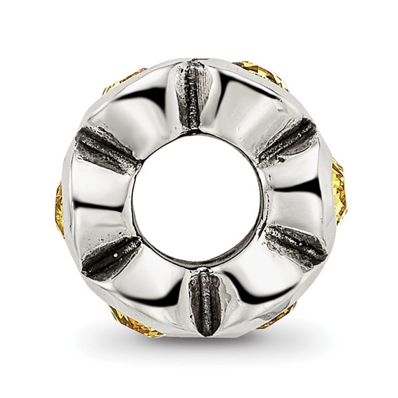 Sterling Silver Reflections Nov Preciosa Crystal Birthstone Bead