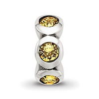Sterling Silver Reflections Nov Preciosa Crystal Birthstone Bead view 3