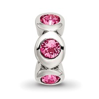 Sterling Silver Reflections October Preciosa Crystal Birthstone Bead view 3