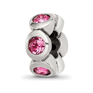 Sterling Silver Reflections October Preciosa Crystal Birthstone Bead