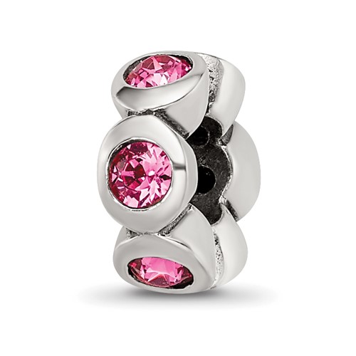 Sterling Silver Reflections October Preciosa Crystal Birthstone Bead