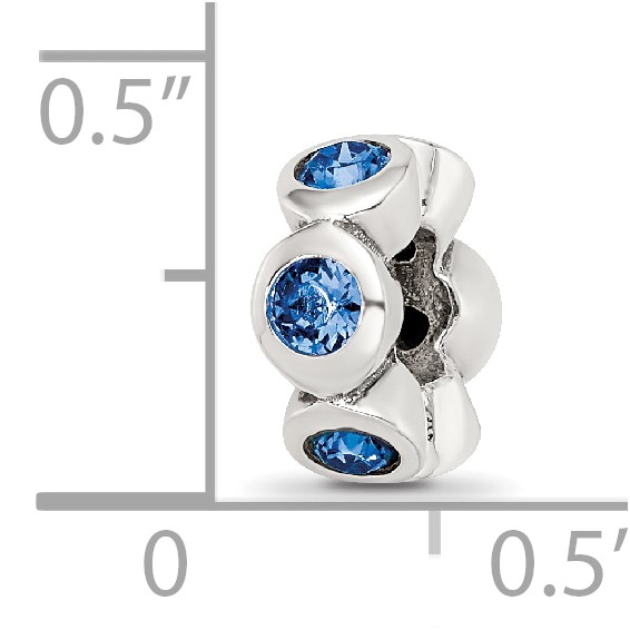 Sterling Silver Reflections Sept Preciosa Crystal Birthstone Bead