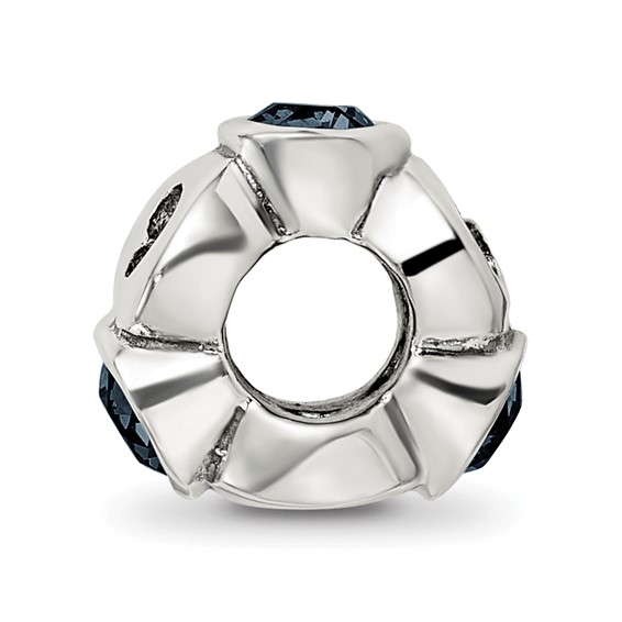 Sterling Silver Reflections December Blue Preciosa Crystal Bead