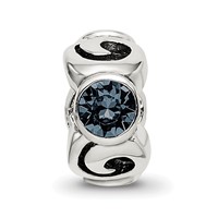 Sterling Silver Reflections December Blue Preciosa Crystal Bead view 3