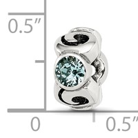 Sterling Silver Reflections December Blue Preciosa Crystal Bead view 4