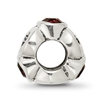 Sterling Silver Reflections June Red Preciosa Crystal Birthstone Bead view 2
