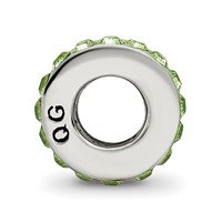 Sterling Silver Reflections August Single Row Preciosa Crystal Bead view 2