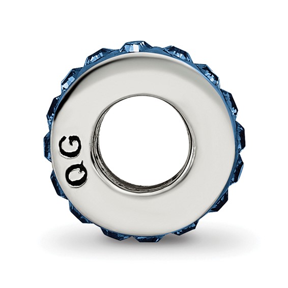 Sterling Silver Reflections Dec Single Row Preciosa Crystal Bead