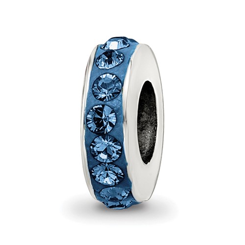 Sterling Silver Reflections Dec Single Row Preciosa Crystal Bead