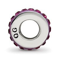 Sterling Silver Reflections Feb Single Row Preciosa Crystal Bead view 2