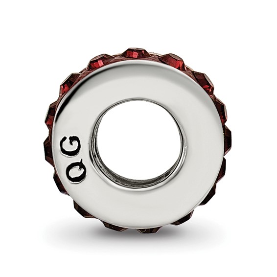 Sterling Silver Reflections Jan Single Row Preciosa Crystal Bead