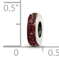 Sterling Silver Reflections Jan Single Row Preciosa Crystal Bead view 4