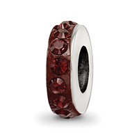 Sterling Silver Reflections Jan Single Row Preciosa Crystal Bead view 1