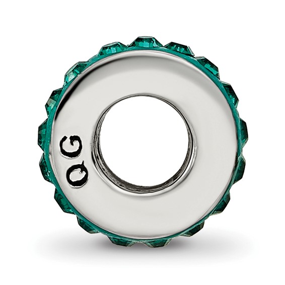 Sterling Silver Reflections May Single Row Preciosa Crystal Bead