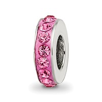 Sterling Silver Reflections Oct Single Row Preciosa Crystal Bead view 1