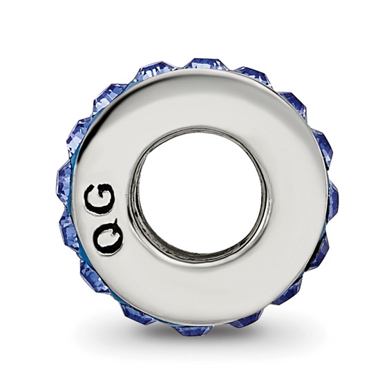 Sterling Silver Reflections Sept Single Row Preciosa Crystal Bead