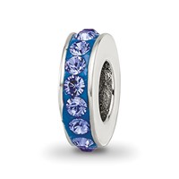 Sterling Silver Reflections Sept Single Row Preciosa Crystal Bead view 1