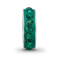 Sterling Silver Reflections May Single Row Preciosa Crystal Bead view 3