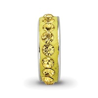 Sterling Silver Reflections Nov Single Row Preciosa Crystal Bead view 3