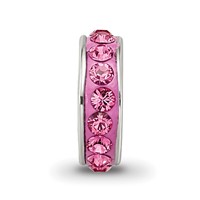 Sterling Silver Reflections Oct Single Row Preciosa Crystal Bead view 3