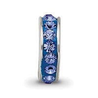Sterling Silver Reflections Sept Single Row Preciosa Crystal Bead view 3