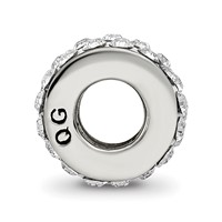 Sterling Silver Reflections April Double Row Preciosa Crystal Bead view 2