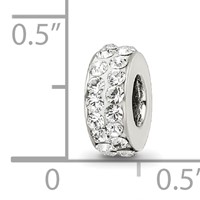 Sterling Silver Reflections April Double Row Preciosa Crystal Bead view 4