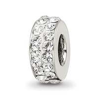 Sterling Silver Reflections April Double Row Preciosa Crystal Bead view 1
