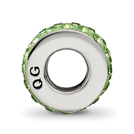 Sterling Silver Reflections Aug Double Row Preciosa Crystal Bead