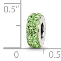 Sterling Silver Reflections Aug Double Row Preciosa Crystal Bead view 4