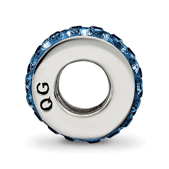 Sterling Silver Reflections Dec Double Row Preciosa Crystal Bead