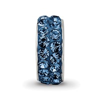 Sterling Silver Reflections Dec Double Row Preciosa Crystal Bead view 4
