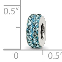 Sterling Silver Reflections Dec Double Row Preciosa Crystal Bead view 3