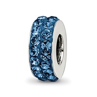 Sterling Silver Reflections Dec Double Row Preciosa Crystal Bead view 1