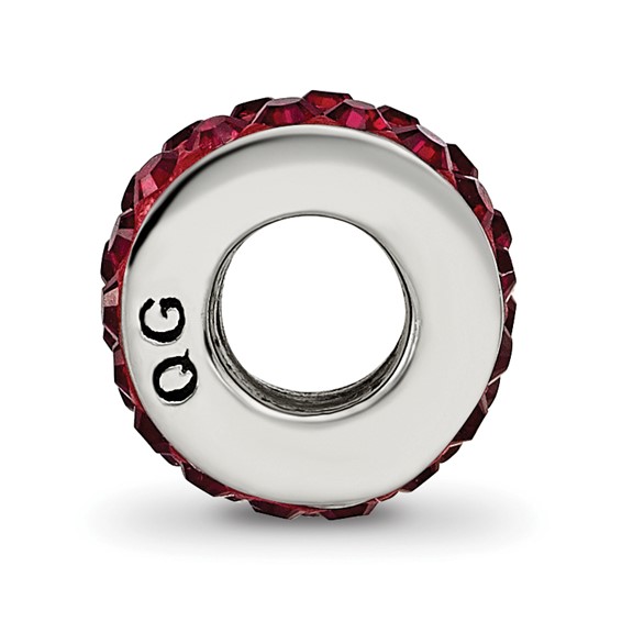 Sterling Silver Reflections Jan Double Row Preciosa Crystal Bead