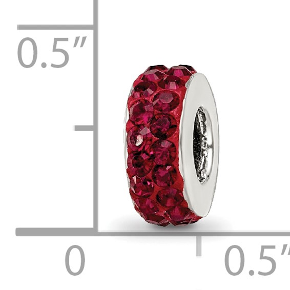 Sterling Silver Reflections Jan Double Row Preciosa Crystal Bead