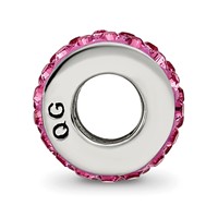 Sterling Silver Reflections Oct Double Row Preciosa Crystal Bead view 1