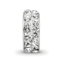 Sterling Silver Reflections April Double Row Preciosa Crystal Bead view 3